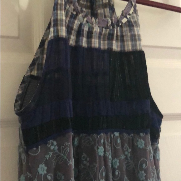 Free People BEAUTIFUL and fun halter tunic tank - Picture 2 of 6